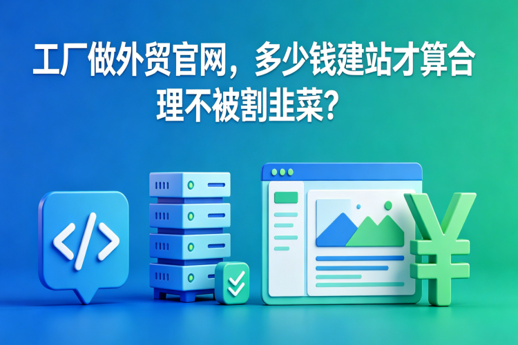 工厂做外贸官网，多少钱建站才算合理不被割韭菜？